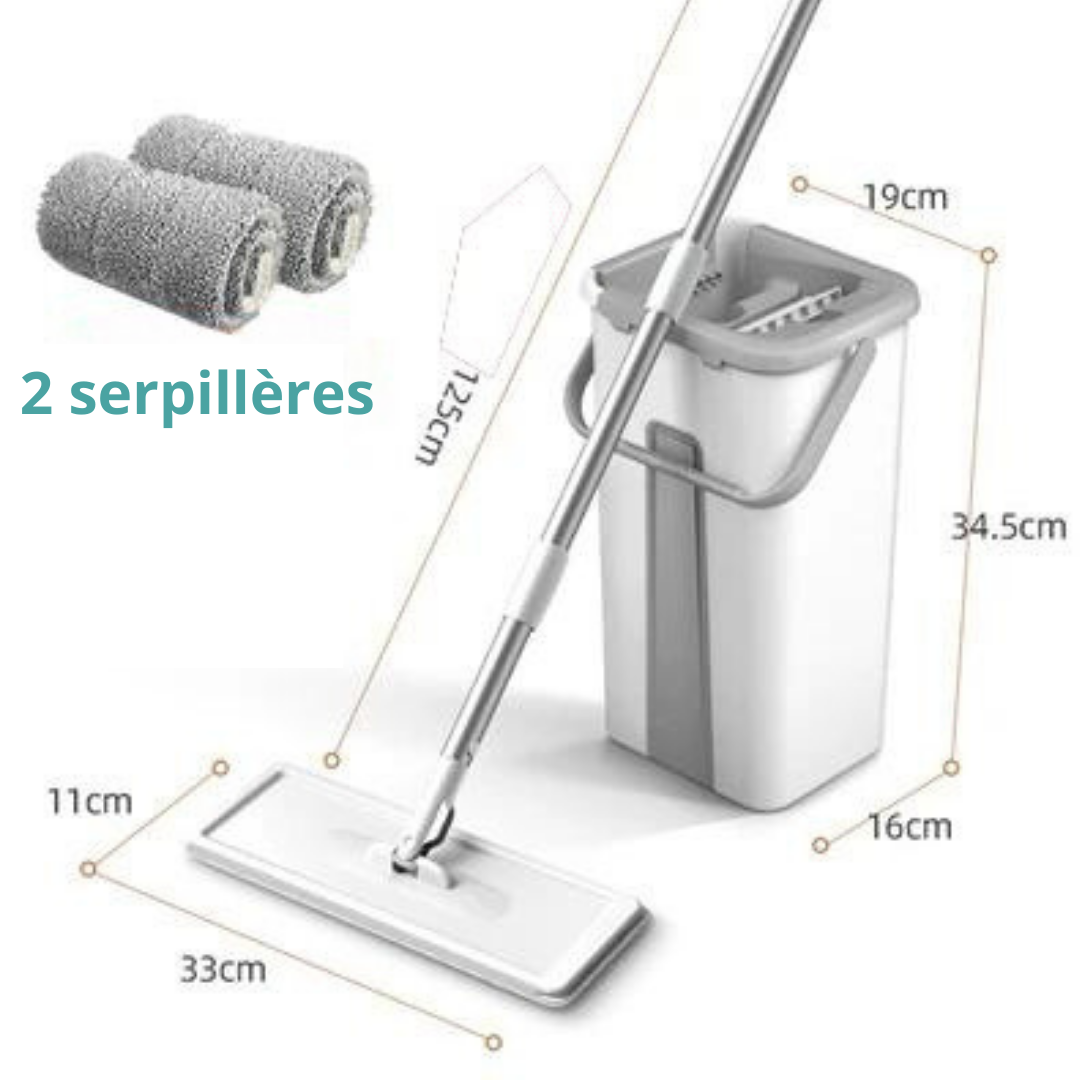 SERPILLÈRE AVEC SEAU ESSOREUR