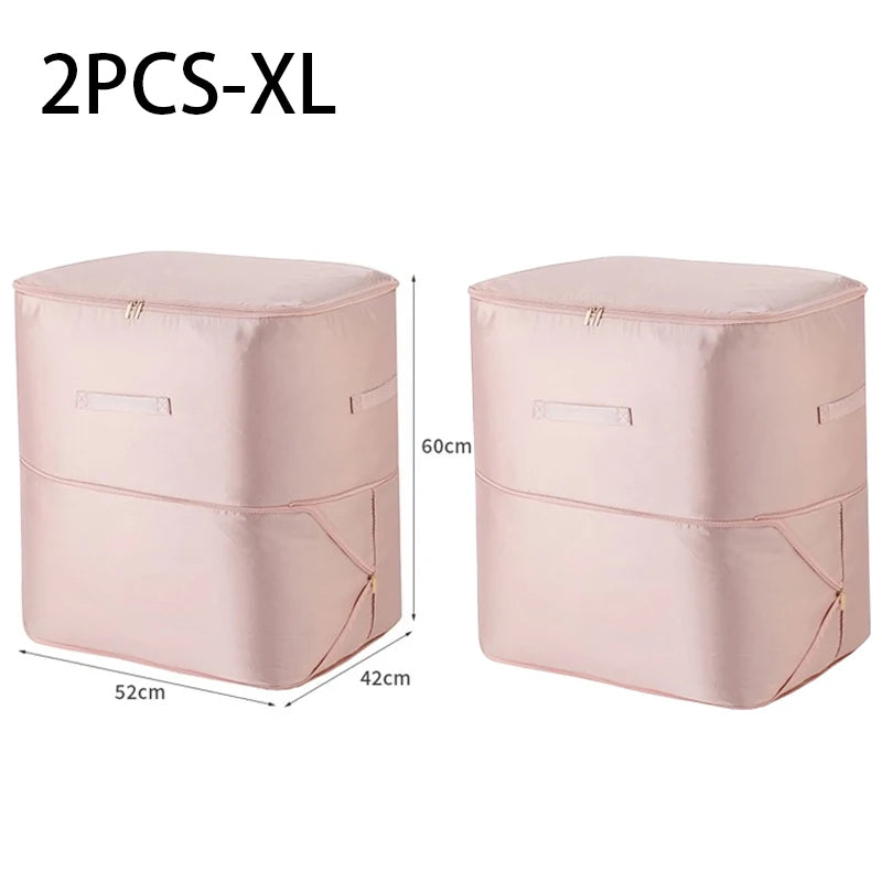 Compression Dustproof Organizer Storage Bag Large Capacity Moisture-proof Clothes Quilt Moving Bag Self Compression Organizer