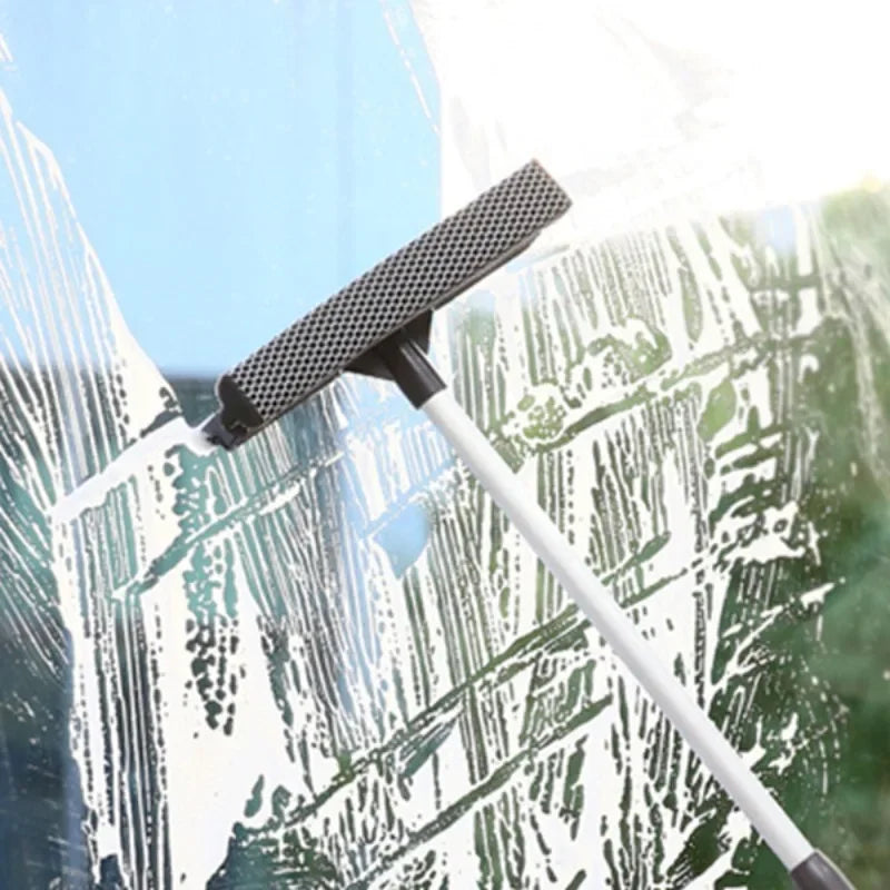 Brosse télescopique multi-surfaces – Pour vitres, sols & carreaux