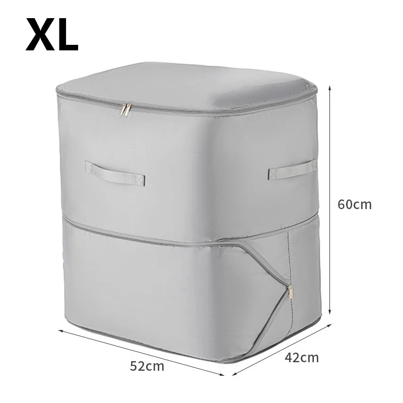 Compression Dustproof Organizer Storage Bag Large Capacity Moisture-proof Clothes Quilt Moving Bag Self Compression Organizer