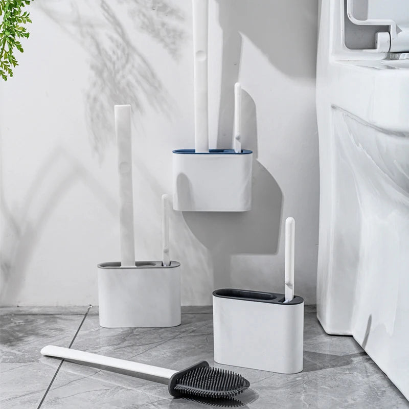 BROSSE DE TOILETTE MURALE AVEC SUPPORT
