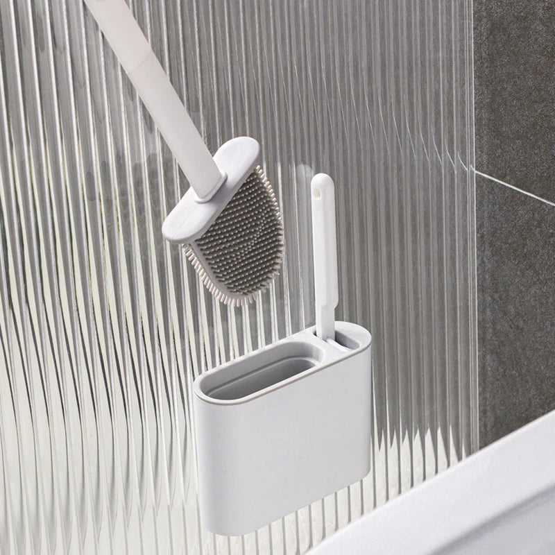 BROSSE DE TOILETTE MURALE AVEC SUPPORT