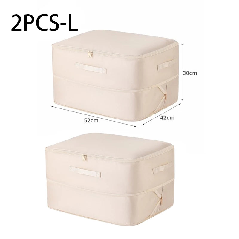 Compression Dustproof Organizer Storage Bag Large Capacity Moisture-proof Clothes Quilt Moving Bag Self Compression Organizer