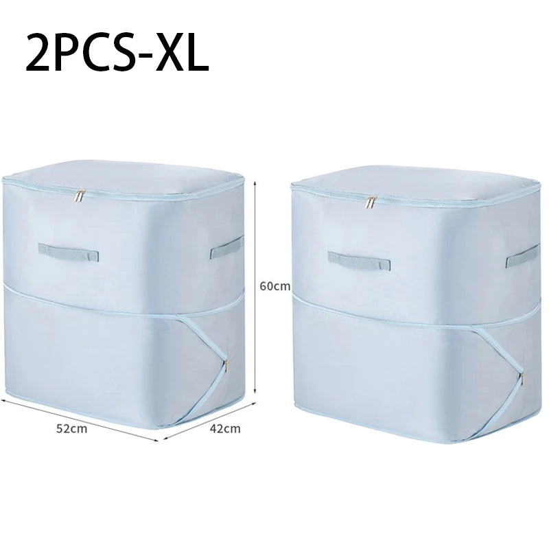 Compression Dustproof Organizer Storage Bag Large Capacity Moisture-proof Clothes Quilt Moving Bag Self Compression Organizer