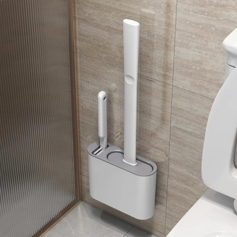BROSSE DE TOILETTE MURALE AVEC SUPPORT