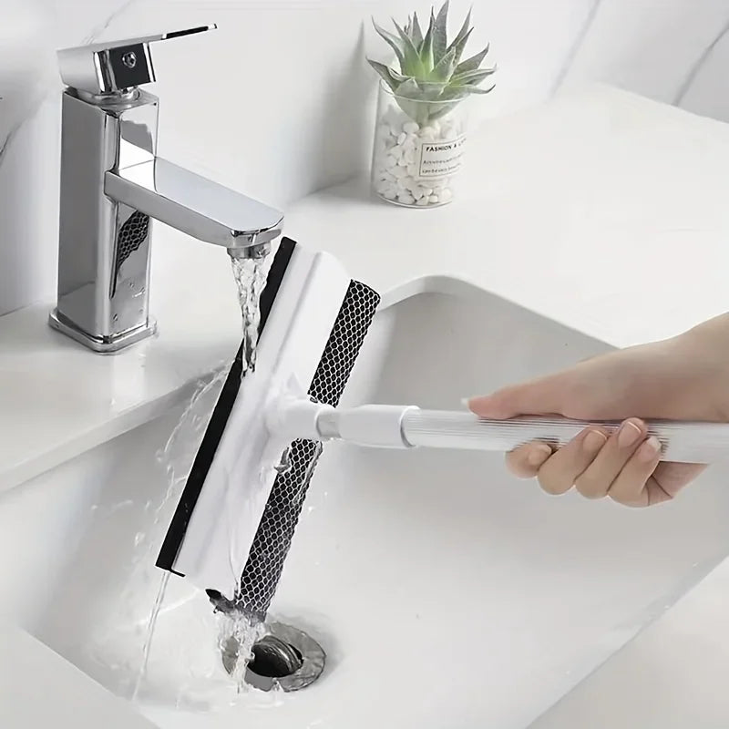 Brosse télescopique multi-surfaces – Pour vitres, sols & carreaux
