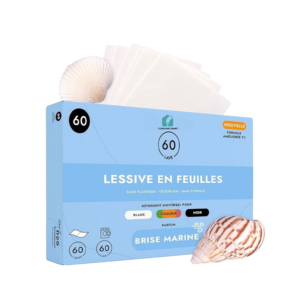 FEUILLES DE LESSIVES BIO, POUR RESPECTER VOTRE PEAU ET VOS VETEMENTS