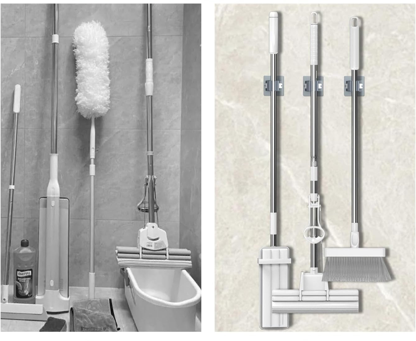 Support mural pour balai