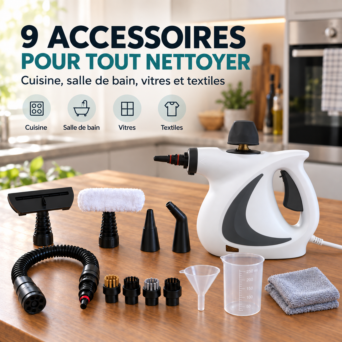Nettoyeur vapeur à main Clean & Smart
