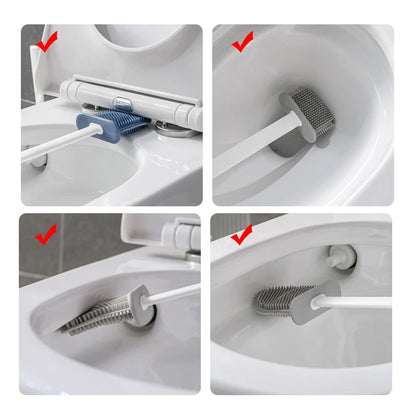 BROSSE DE TOILETTE MURALE AVEC SUPPORT