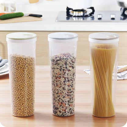 Noodles Storage Container Food Grade Plastic Airtight Kitchen Organizer Multi Compartment Sealed Can Pantry Dry Food Supplies