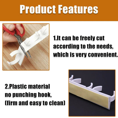 2/4pcs Kitchen Storage Rack Seasoning Jar Storage Rack Simple Bottle Clip Wall Mount Spice Bottle Stand 5 Hole Ingredient Holder