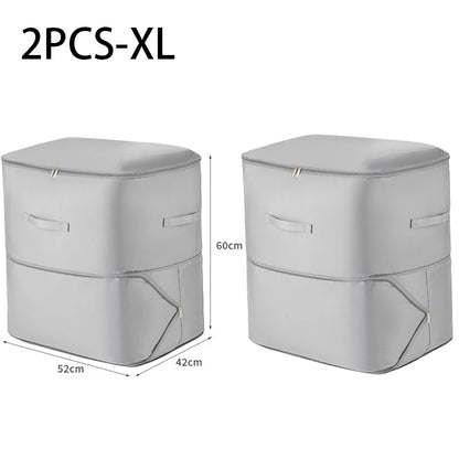 Compression Dustproof Organizer Storage Bag Large Capacity Moisture-proof Clothes Quilt Moving Bag Self Compression Organizer