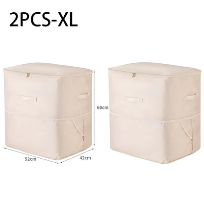 Compression Dustproof Organizer Storage Bag Large Capacity Moisture-proof Clothes Quilt Moving Bag Self Compression Organizer