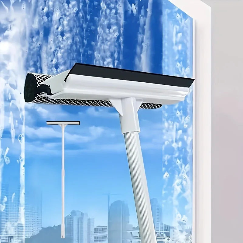 Brosse télescopique multi-surfaces – Pour vitres, sols & carreaux