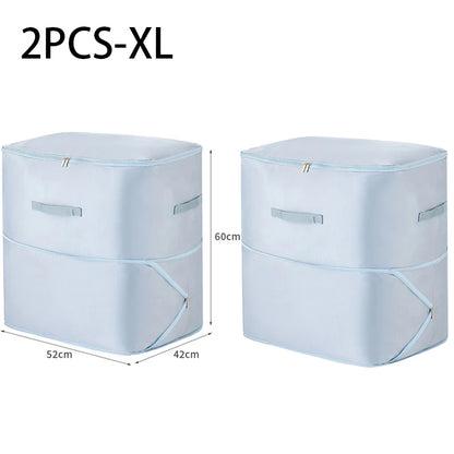 Compression Dustproof Organizer Storage Bag Large Capacity Moisture-proof Clothes Quilt Moving Bag Self Compression Organizer