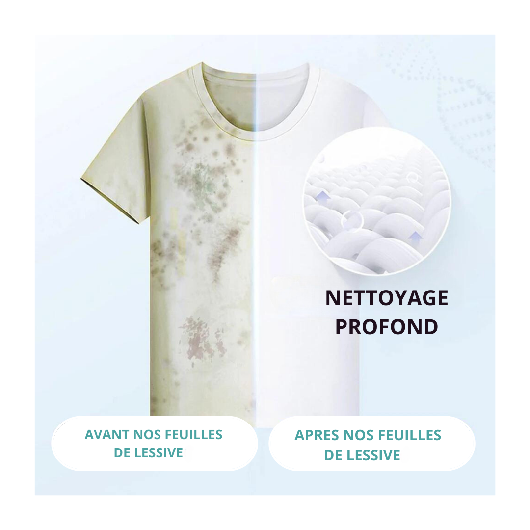 FEUILLE DE LESSIVE HYDROSOLUBLE