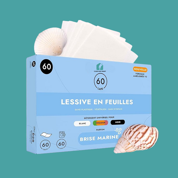 FEUILLES DE LESSIVES BIO, POUR RESPECTER VOTRE PEAU ET VOS VETEMENTS
