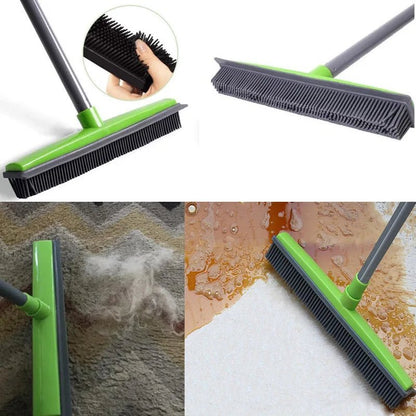 BALAI TÉLESCOPIQUE EN SILICONE POUR NETTOYAGE DE TAPIS - CLEAN AND SMART