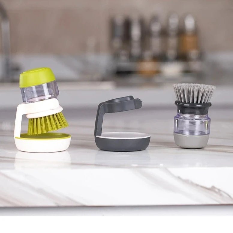 BROSSE A VAISELLE AVEC DISTRIBUTEUR DE SAVON - CLEAN AND SMART