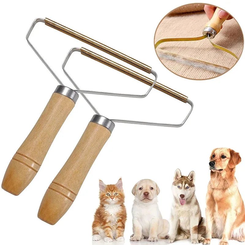 BROSSE ANTI - POILS DOUBLE FACE EN CUIVRE - CLEAN AND SMART
