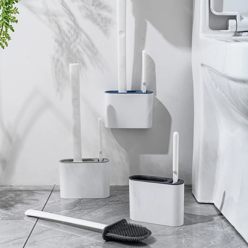 BROSSE DE TOILETTE MURALE AVEC SUPPORT - CLEAN AND SMART