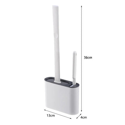 BROSSE DE TOILETTE MURALE AVEC SUPPORT - CLEAN AND SMART