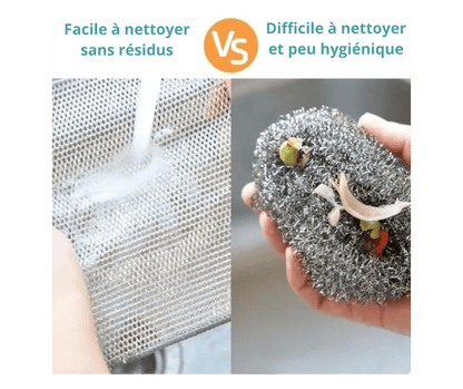 CHIFFON A VAISSELLE EN FIBRE METALIQUE - CLEAN AND SMART