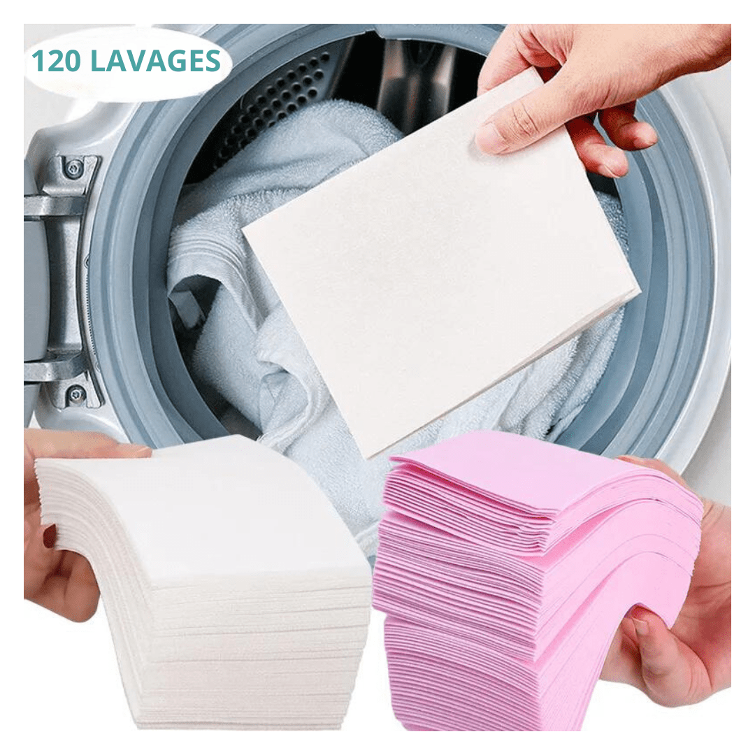 FEUILLE DE LESSIVE HYDROSOLUBLE - CLEAN AND SMART