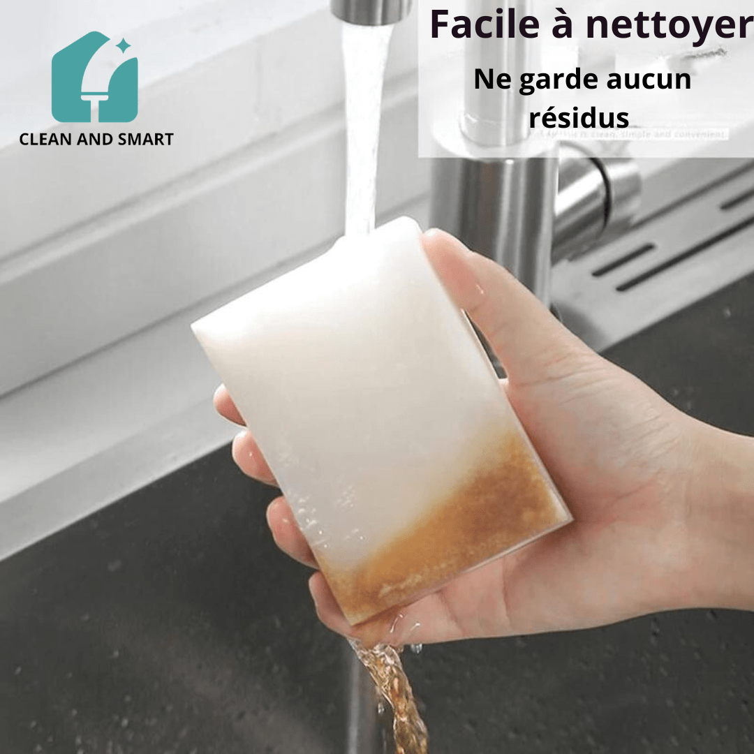 LOT D'EPONGES MAGIQUES POUR TOUTE LA MAISON - CLEAN AND SMART