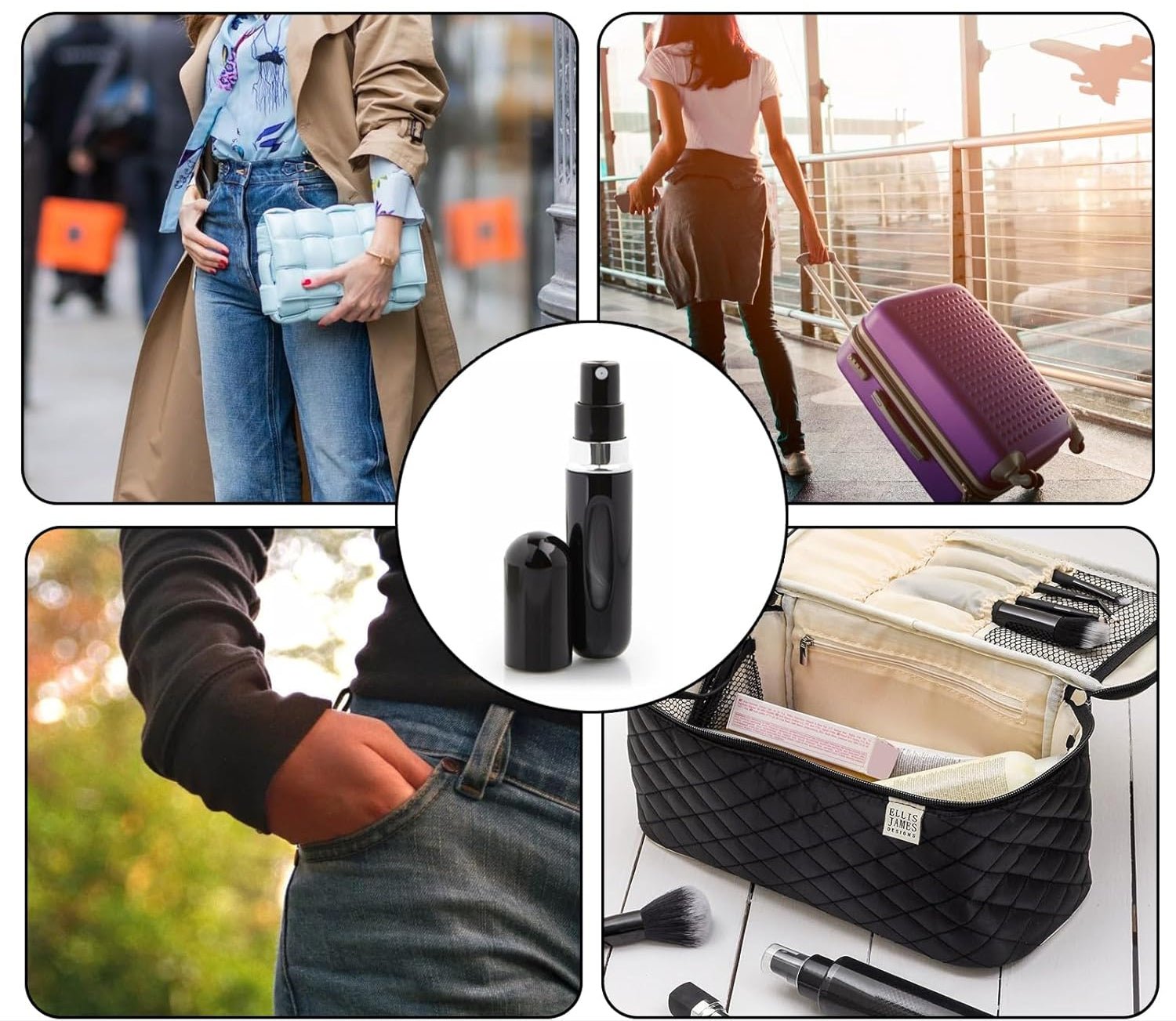 Mini bouteille de parfum Portable de voyage haut de gamme - CLEAN AND SMART