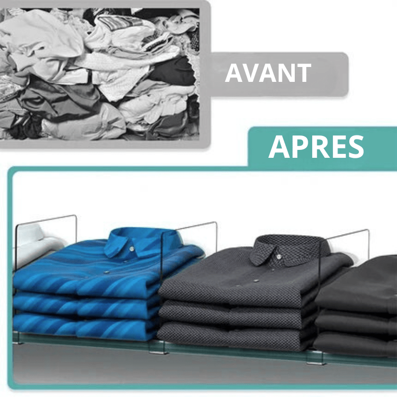 Séparateurs de Placard Acrylique – Organisation Claire & Durable - CLEAN AND SMART