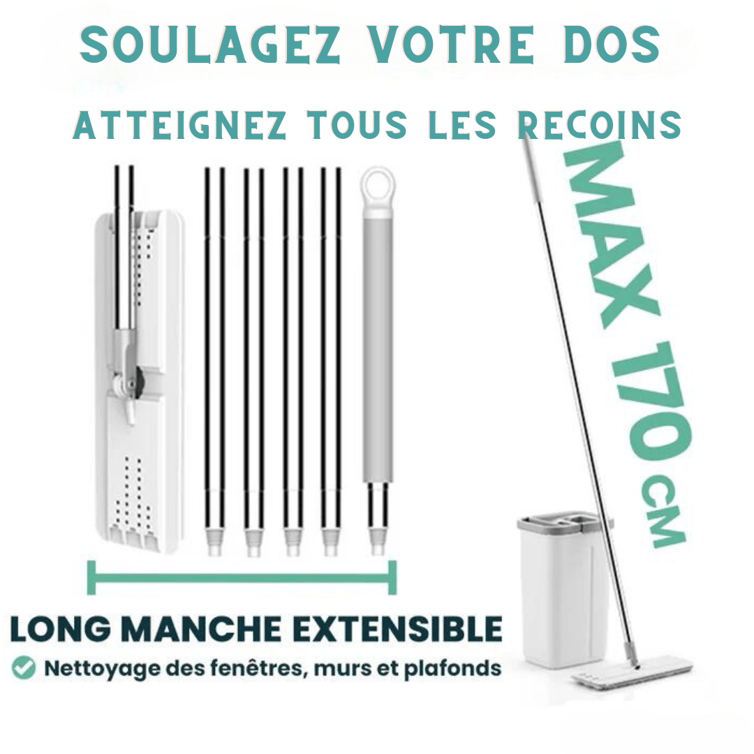SERPILLÈRE AVEC SEAU ESSOREUR - CLEAN AND SMART