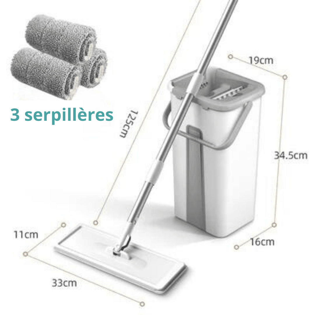 SERPILLÈRE AVEC SEAU ESSOREUR - CLEAN AND SMART