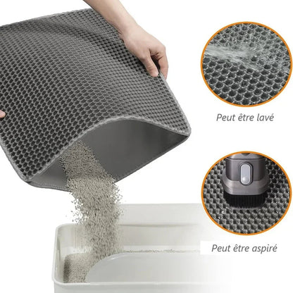 Tapis de Litière pour Chat - CLEAN AND SMART
